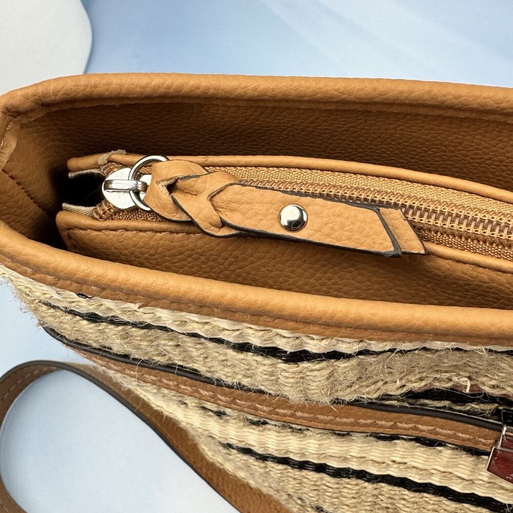 Rosetti Crossbody Womens Handbag Purse Adjustable Woven‎ Brown Earth Tones New - Picture 11 of 15